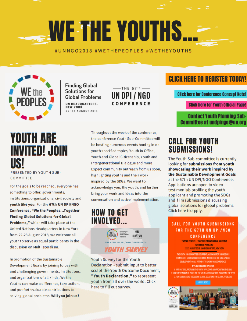 UN DPI/NGO Conference Youth Poster